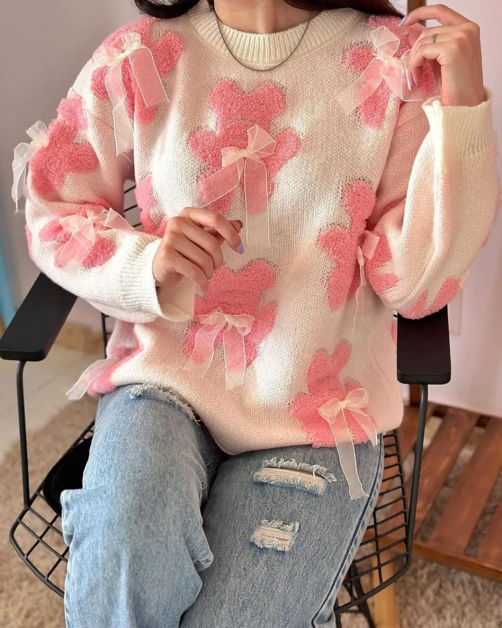 3D Teddy Pullover