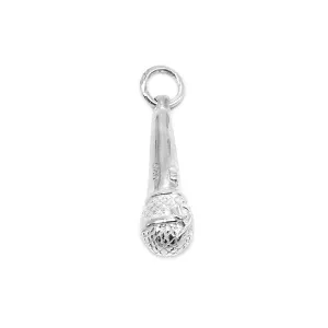 Acelynn Microphone 925 Sterling Silver Pendant