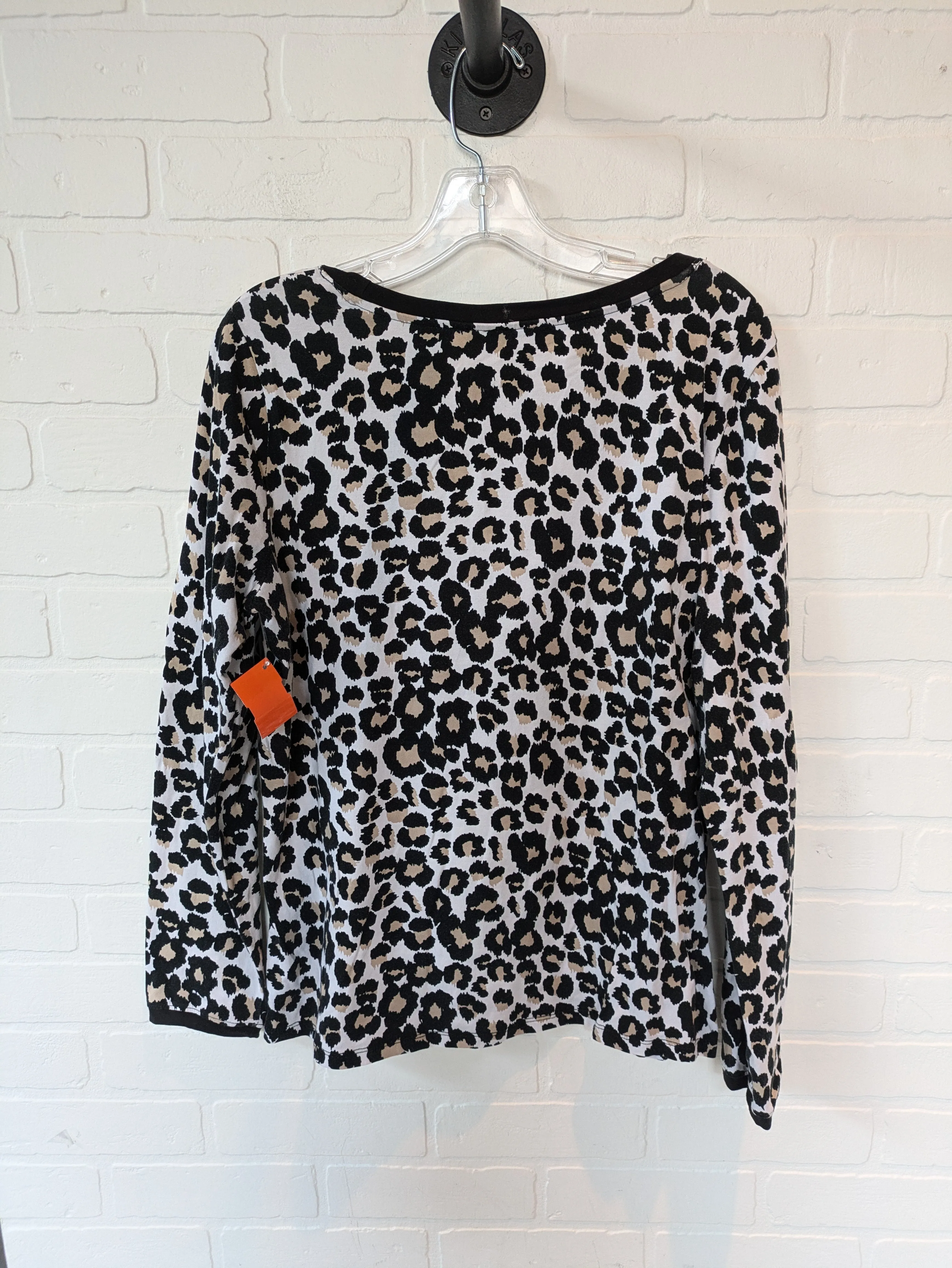 Animal Print Top Long Sleeve Tribal, Size M