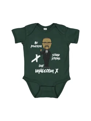 Be Powerful like Malcolm X Baby Black History Bodysuit