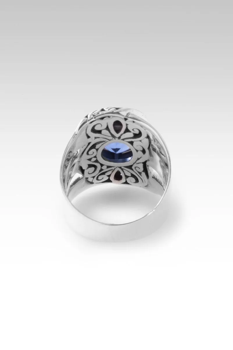 Beacon of Courage Ring™ in Blue Violet Fluorite