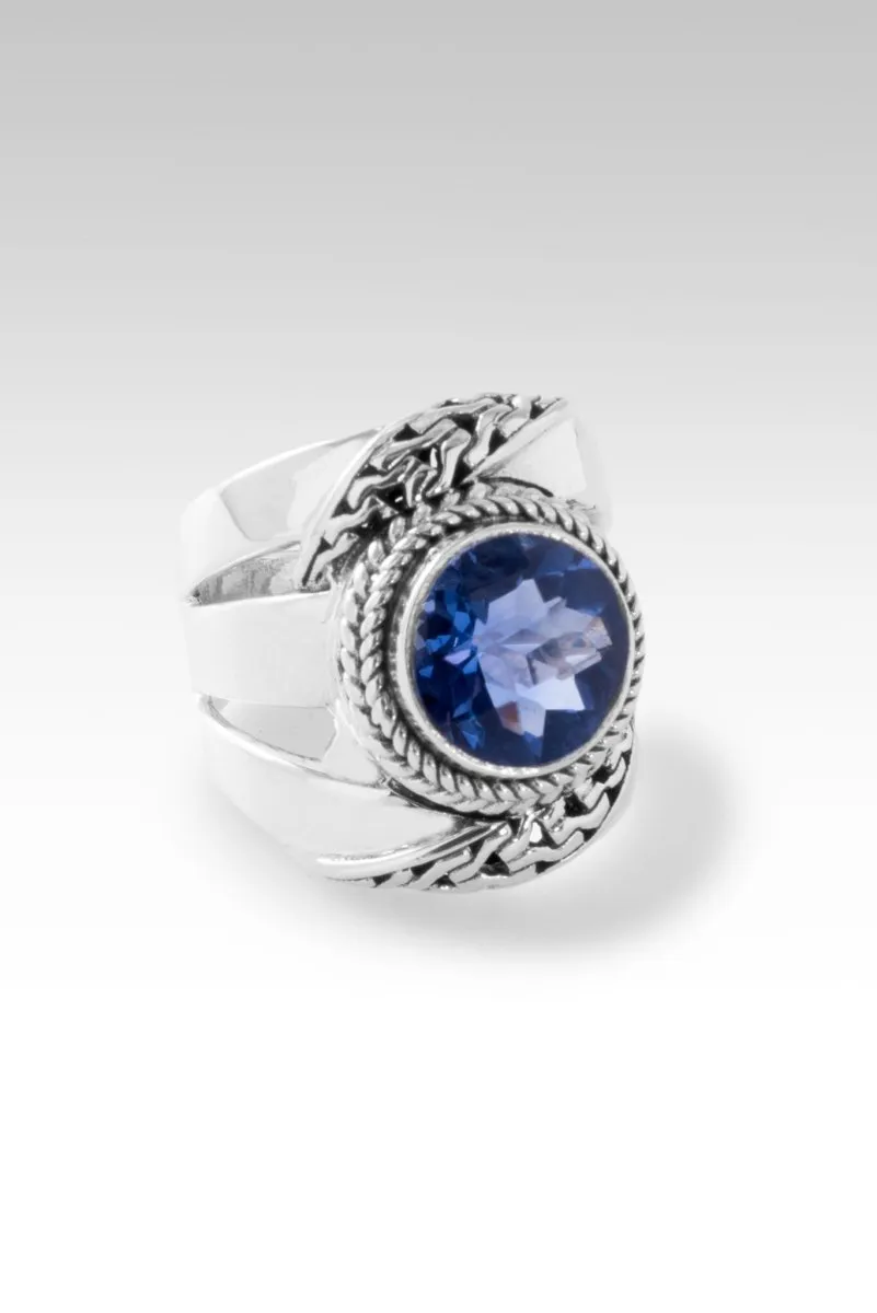 Beacon of Courage Ring™ in Blue Violet Fluorite