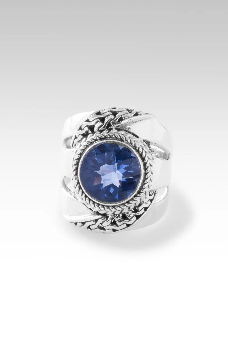 Beacon of Courage Ring™ in Blue Violet Fluorite