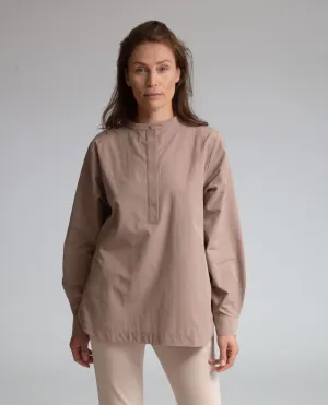 Beckie Organic Cotton Shirt In Mocha