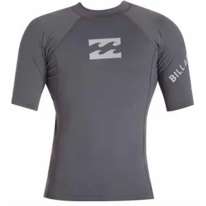 Billabong Team Wave Short Sleeve Rashguard Charcoal MWLYETWS