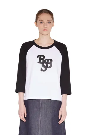 Black Logo Raglan T-Shirt