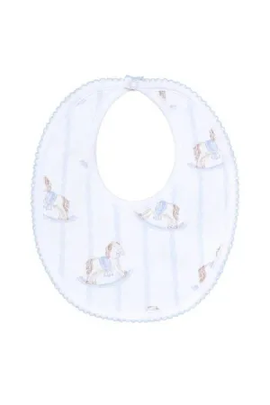 Blue Rocking Horse Bib Nella Pima