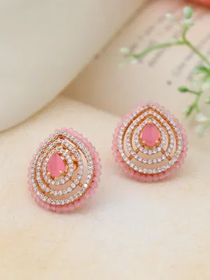 Blush Paz Zirconia Studs