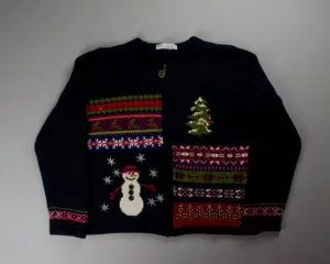 Border Here And Border There-Small Christmas Sweater