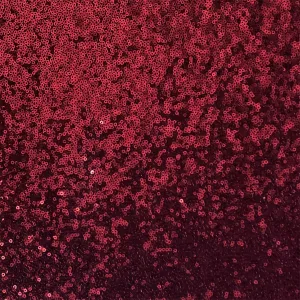 Burgundy Mini Disc All Over Sequin Nylon Mesh Fabric