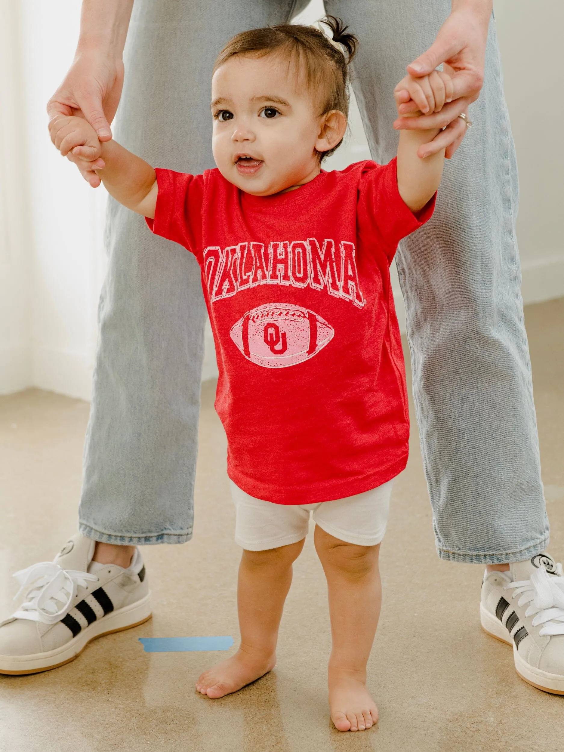 Children's OU Wonka Football Crimson Tee