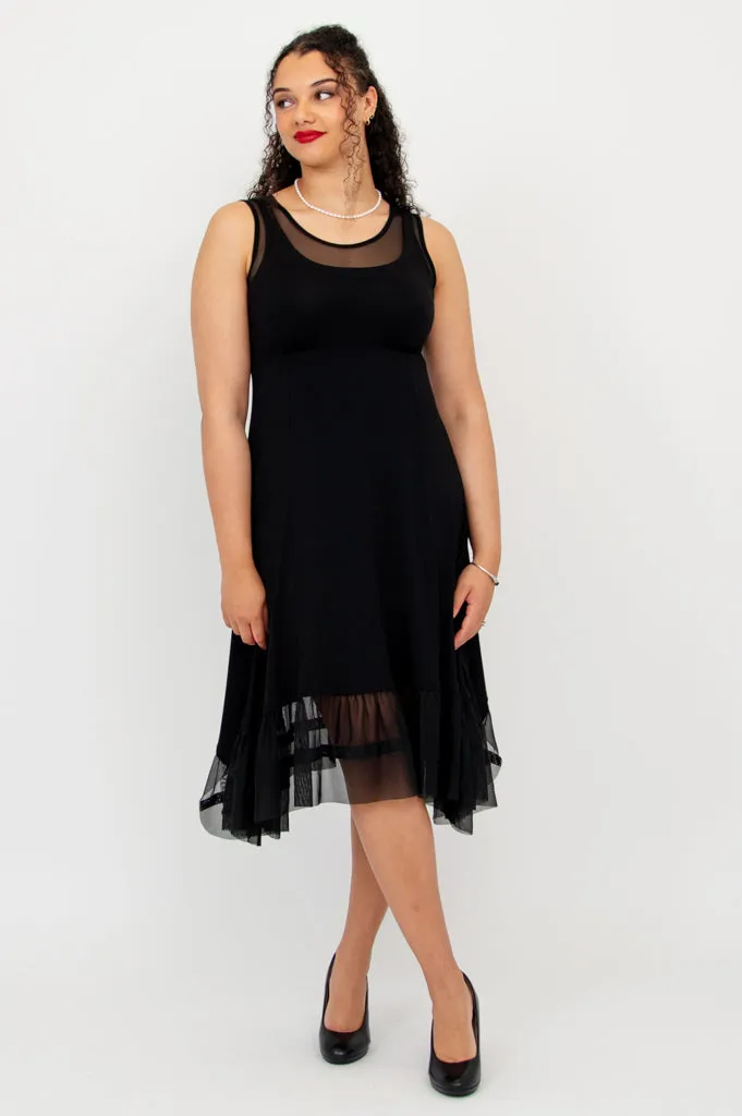 Danube Dress, Black, Bamboo