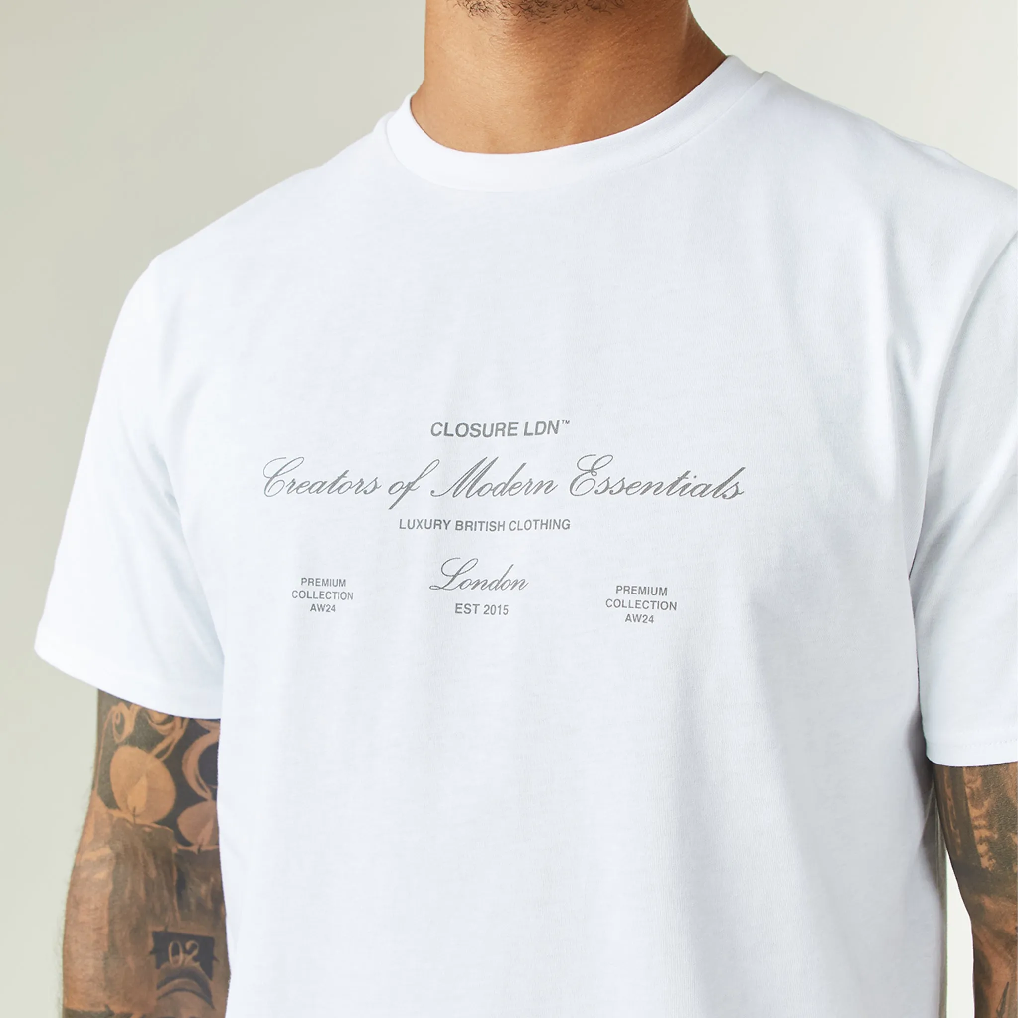 Deluxe Script T-Shirt | White