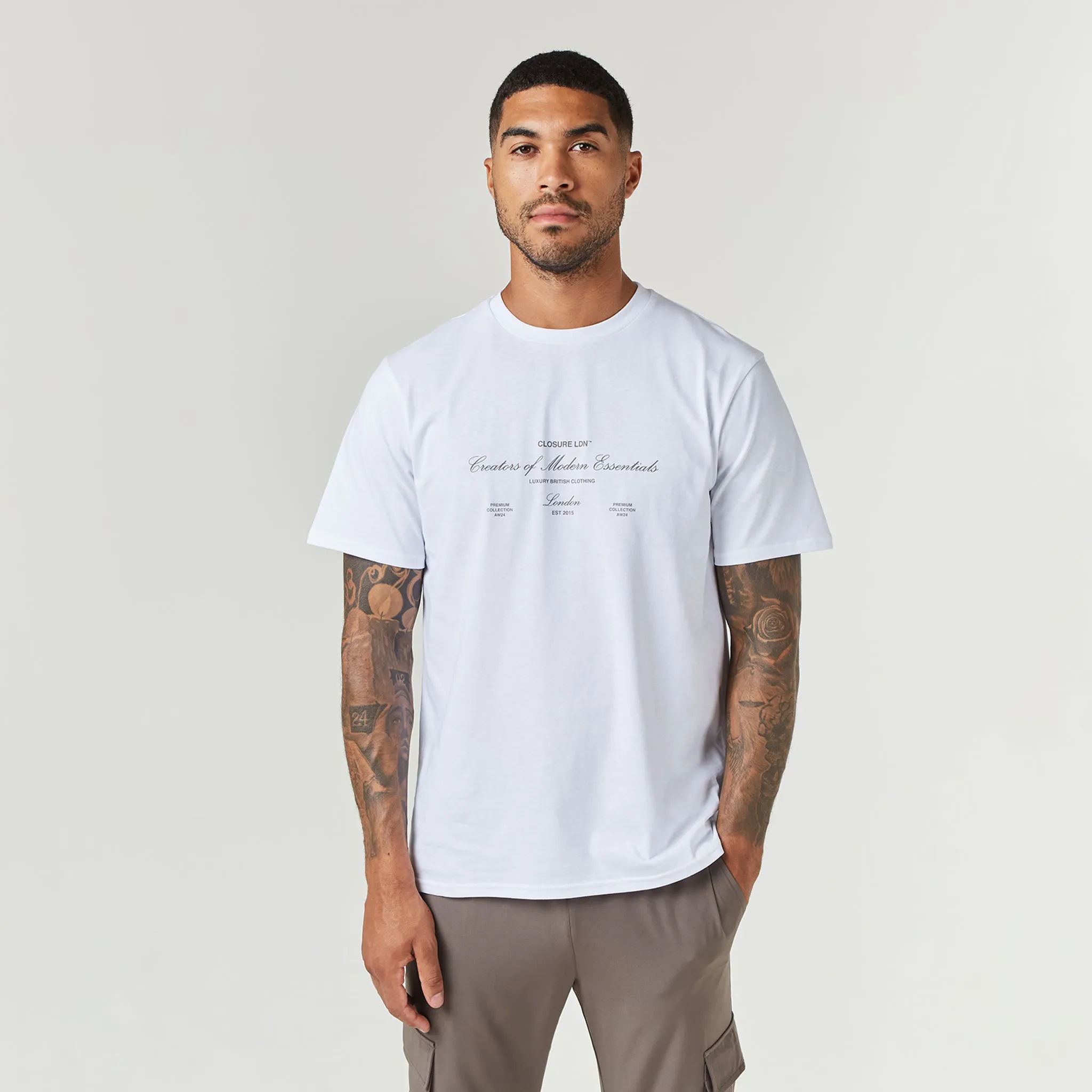 Deluxe Script T-Shirt | White