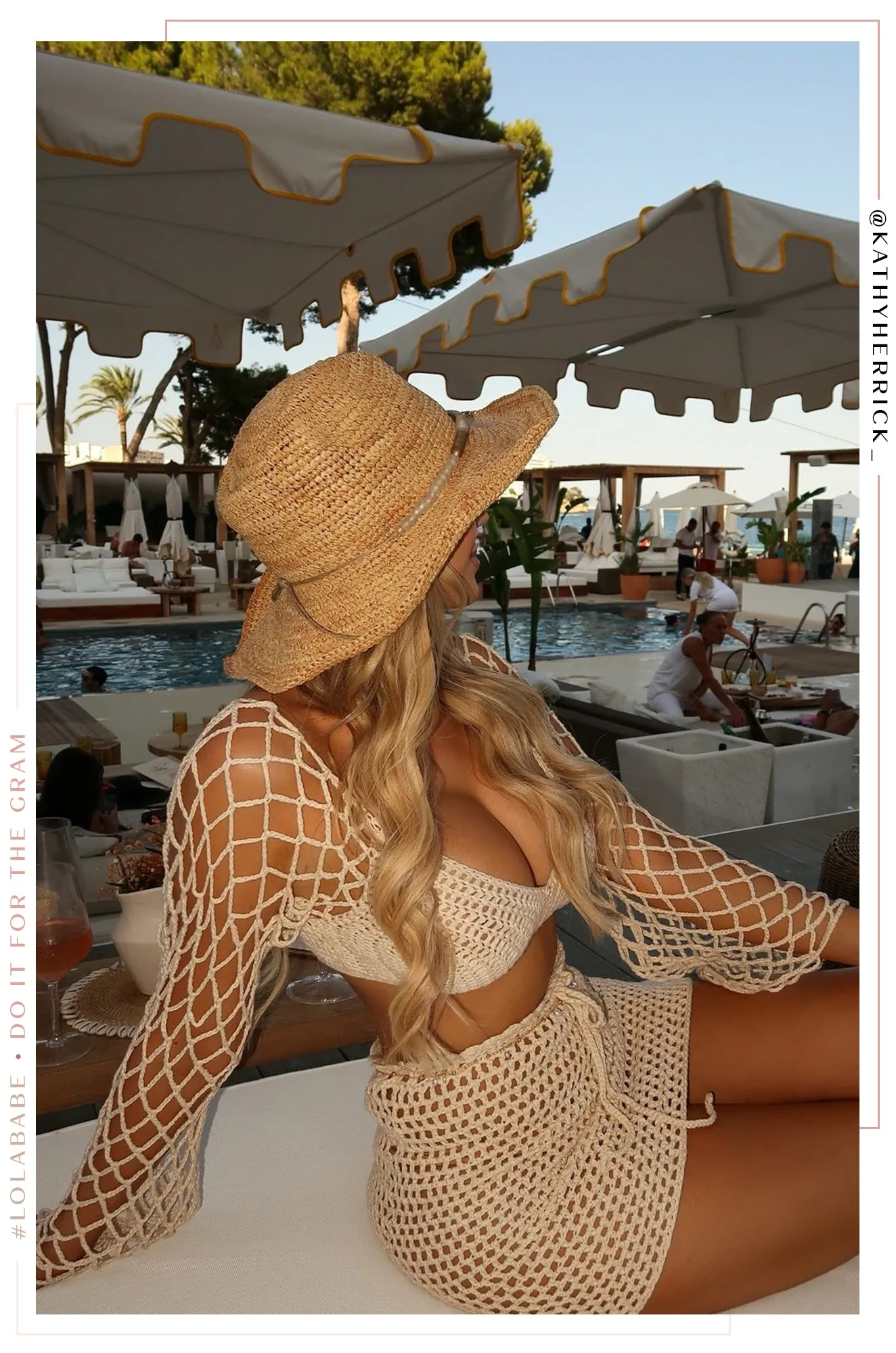 Desert Oasis Two Piece Crochet Skirt Set - Nude