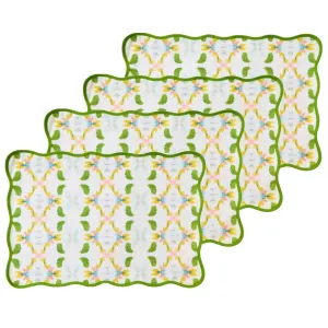 Dogwood Scalloped Placemats