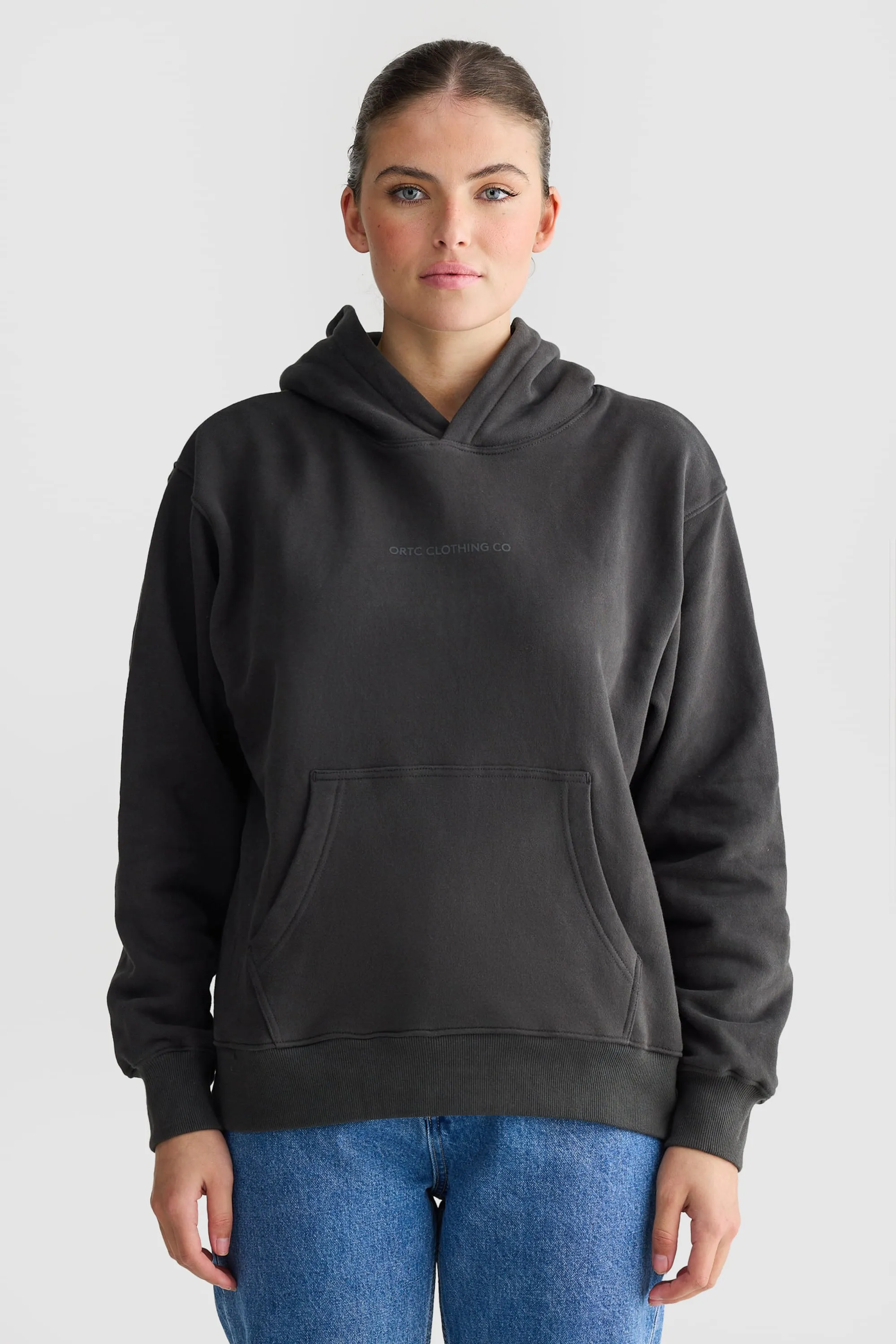 Logo Hoodie Washed Black