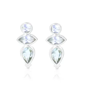 Mabel Topaz Silver Stud