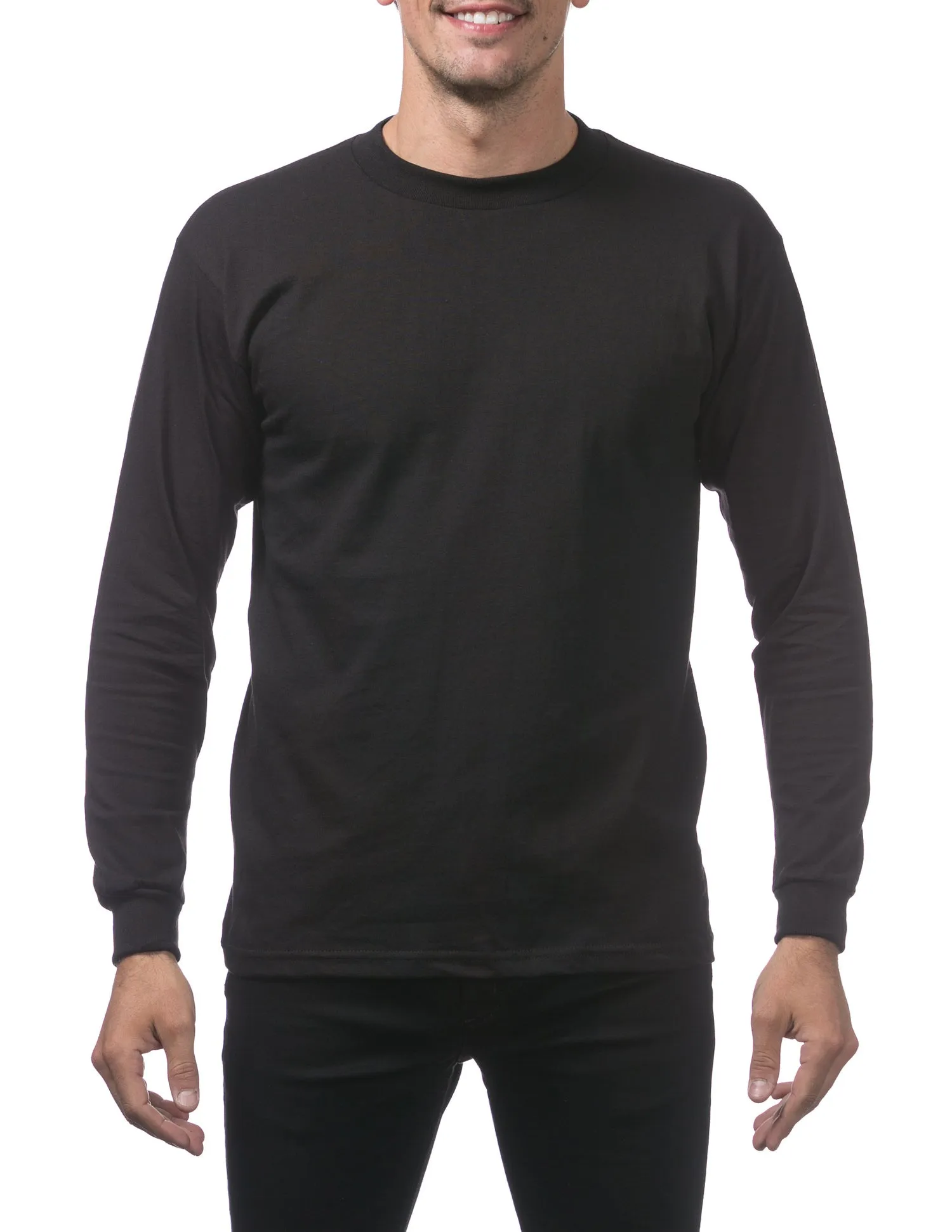 Pro Club Heavyweight L/S Black T-Shirt