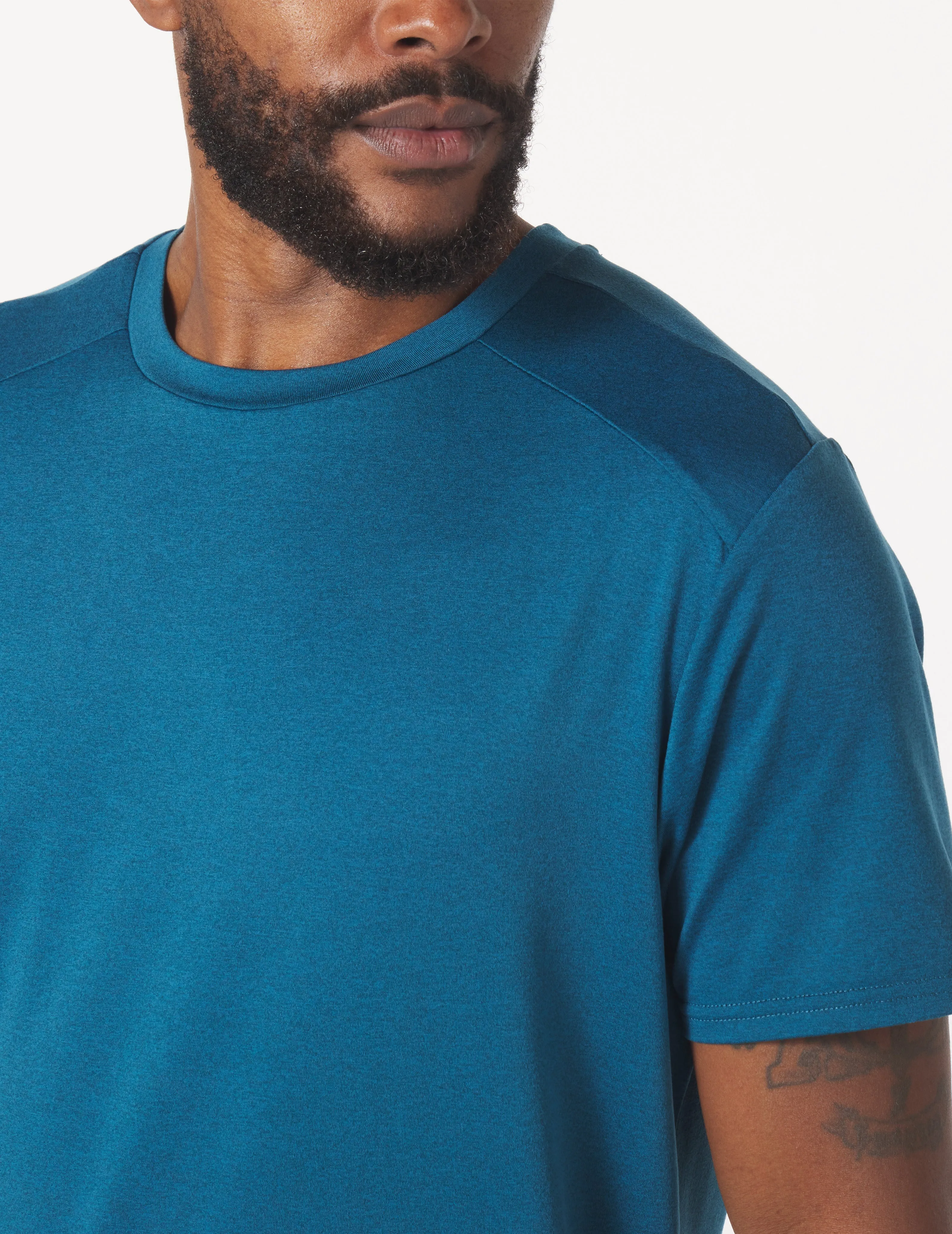 Salton Short Sleeve: Moroccan Blue Heather