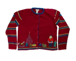 Santa Rocking Jeans-Small Christmas Sweater