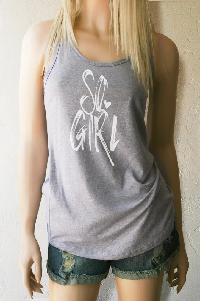 So. Girl Racerback Tank Top