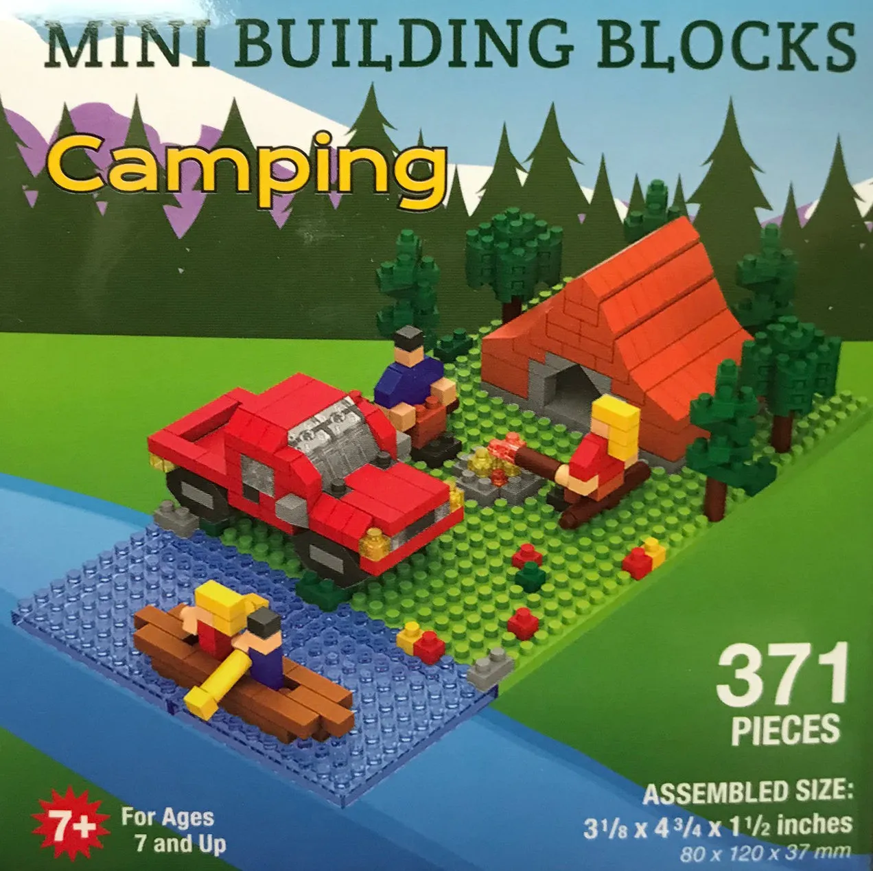 Souvenir Mini Building Blocks, Black Bear, Snowboarder, Skier, Camper, Big Foot & More