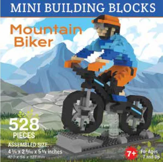 Souvenir Mini Building Blocks, Black Bear, Snowboarder, Skier, Camper, Big Foot & More