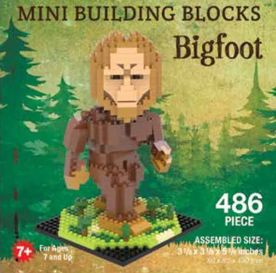 Souvenir Mini Building Blocks, Black Bear, Snowboarder, Skier, Camper, Big Foot & More