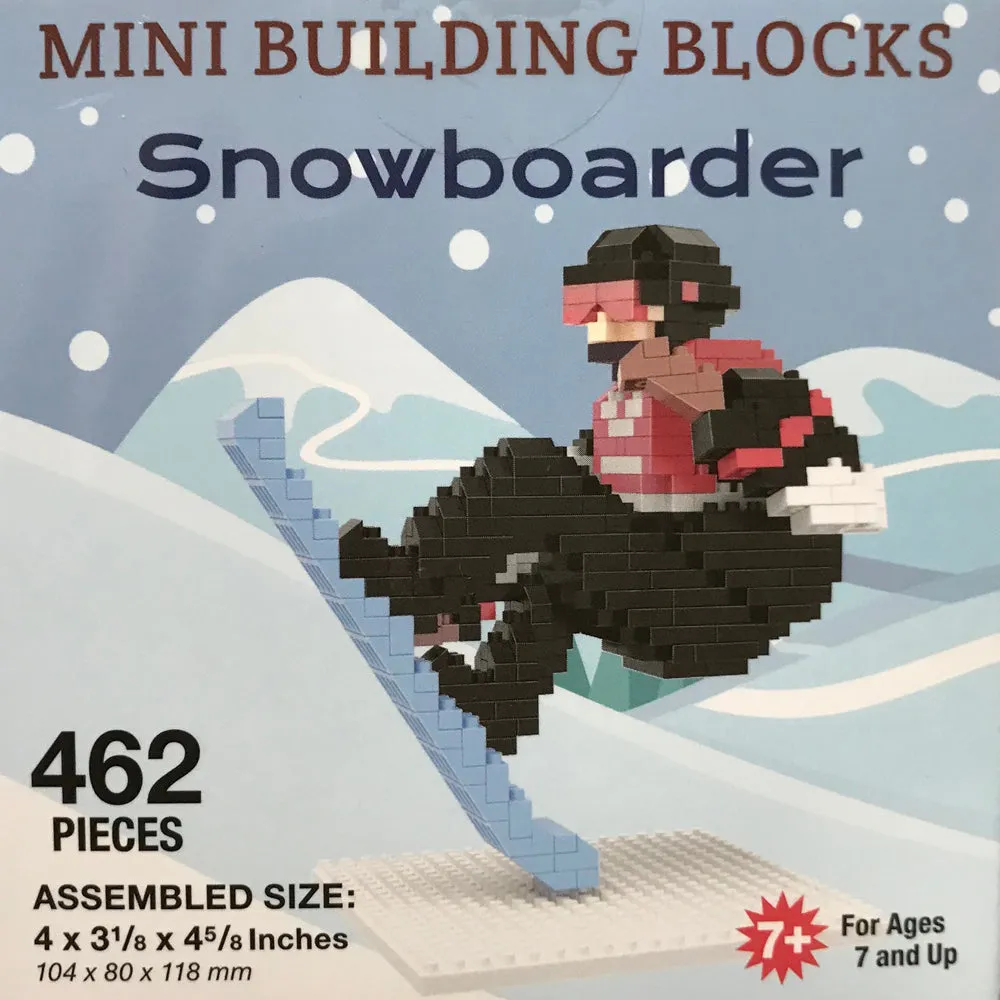 Souvenir Mini Building Blocks, Black Bear, Snowboarder, Skier, Camper, Big Foot & More