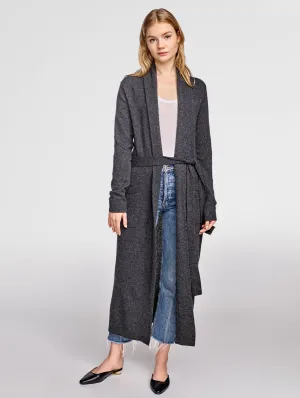 White   Warren - Luxe Robe Charcoal Heather