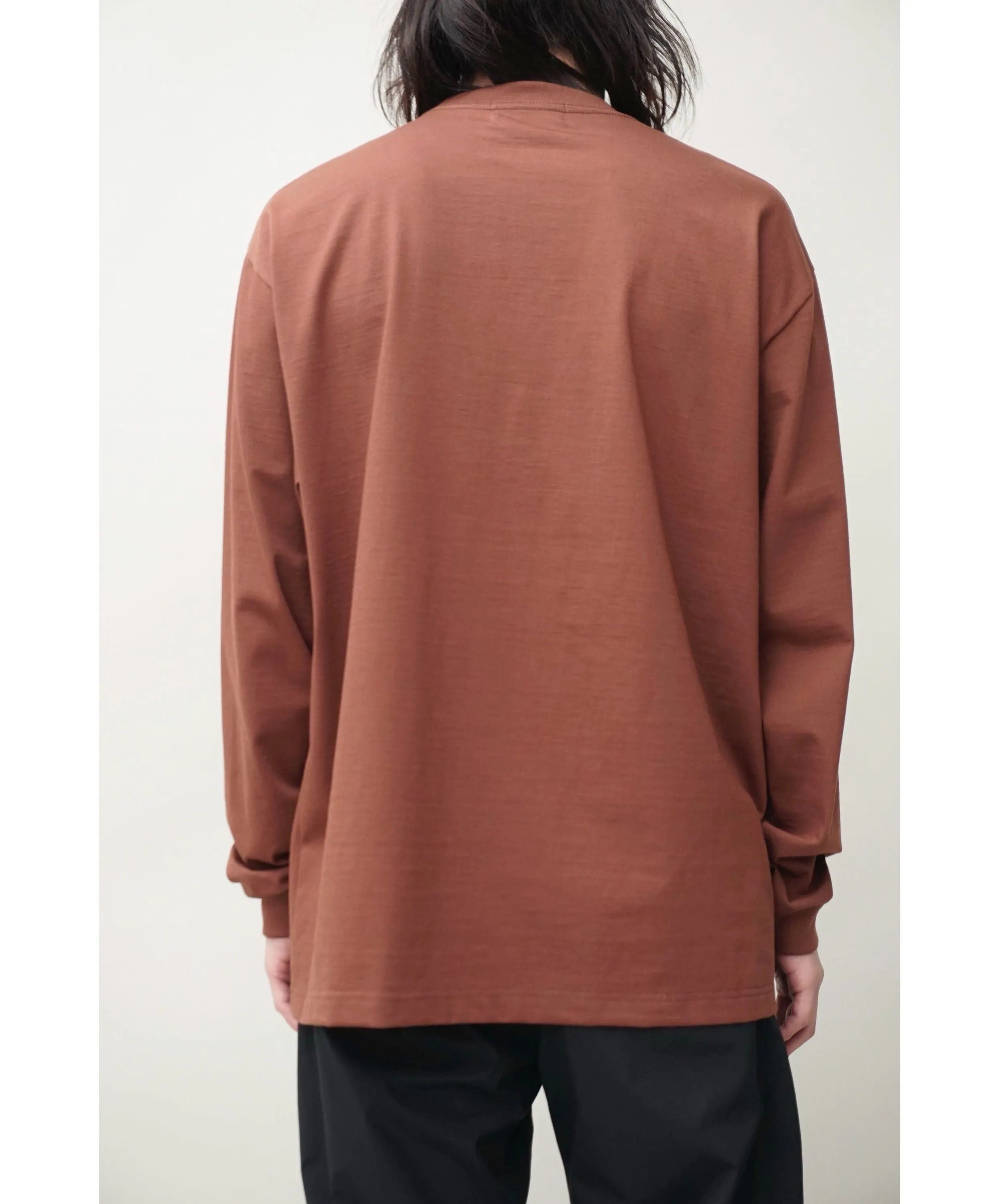 YAAH L/S T-SHIRT "BROWN"